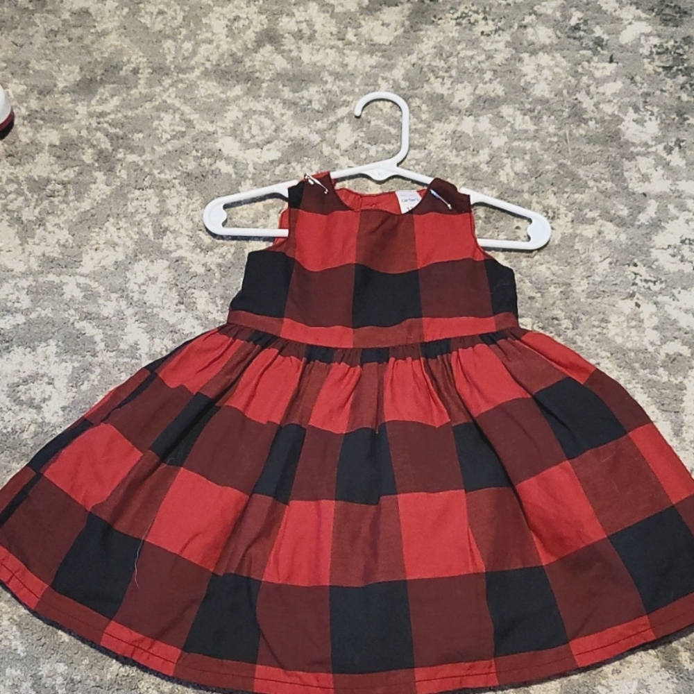 Buffalo Plaid dress with Full slip